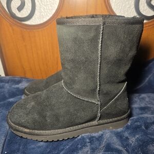 Koolaburra By UGG Boots Womens 7 Koola Tall Shearling Black Suede 1017089